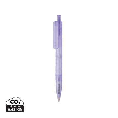 X3 GRS RECYCLED PC PLASTIC PEN FROSTED in Purple