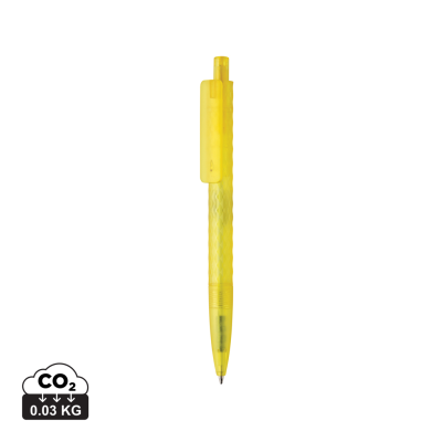 X3 GRS RECYCLED PC PLASTIC PEN FROSTED in Yellow