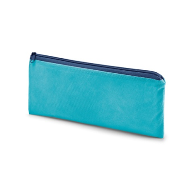 COLORIT NON-WOVEN PENCIL CASE with Zip in Light Blue