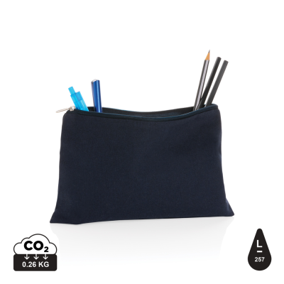 IMPACT AWARE™ 285 GSM RCANVAS PENCIL CASE UNDYED in Navy