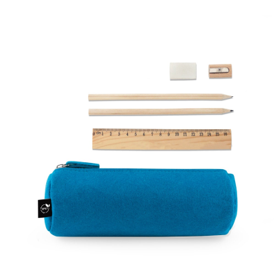 NOMAD MULTI-PURPOSE CASE in Recycled Felt in Light Blue