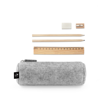 NOMAD MULTI-PURPOSE CASE in Recycled Felt in Pale Grey