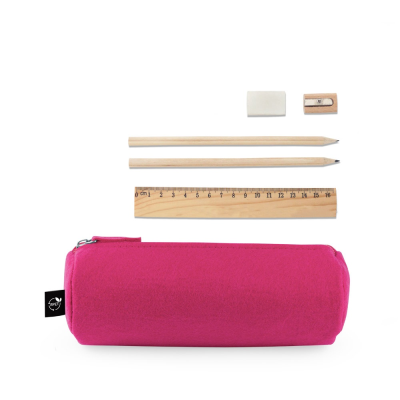 NOMAD MULTI-PURPOSE CASE in Recycled Felt in Pink