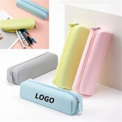 SILICONE PENCIL BAG CASE with Zipper