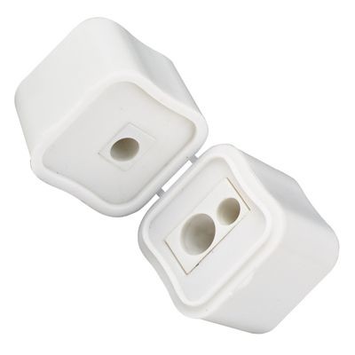 PENCIL SHARPENER in White Plastic