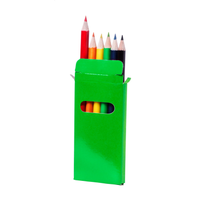 6 PC PENCIL SET in Green