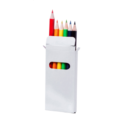 6 PC PENCIL SET in White