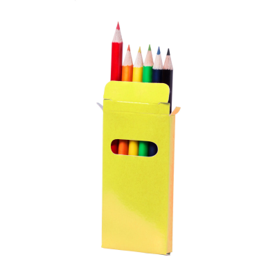 6 PC PENCIL SET in Yellow