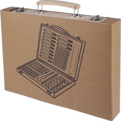 ART SET (66PC) in Brown