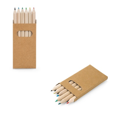 BIRD PENCIL BOX with 6 Colour Pencil Set