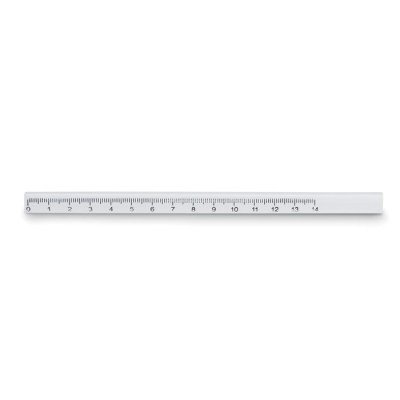 CARPENTERS PENCIL with Ruler in White