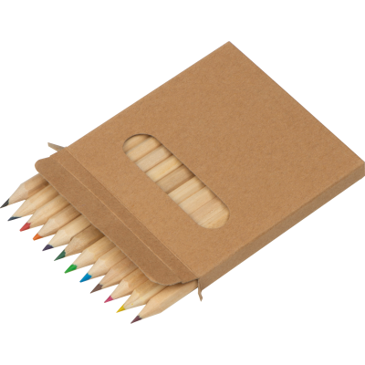 COLOUR PENCIL SET 12 PIECE in Multicolored 