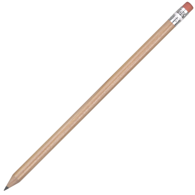 FSC WOOD PENCIL with Pink Eraser - Natural