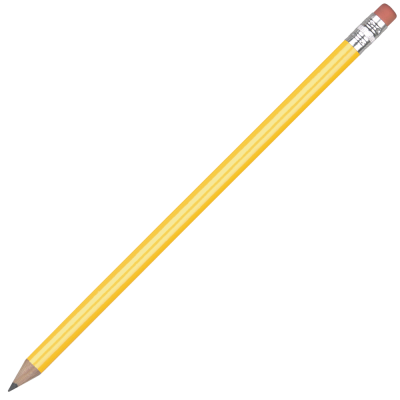 FSC WOOD PENCIL with Pink Eraser - Yellow