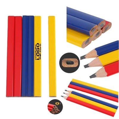 FULL COLOR OCTAGONAL CALIBRATION CARPENTER PENCIL