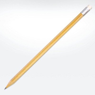 GREEN & GOOD ECO WOOD PENCIL with Eraser in Natural
