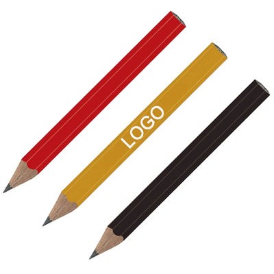 HEX SHAPE WOOD GOLF PENCIL