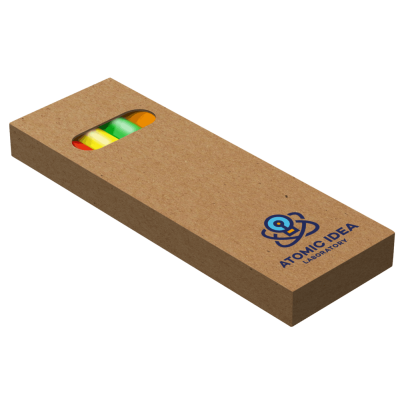 HI-WOOD MINI PENCIL SET - PACK OF 4 NEON FLUORESCENT FLUORESCENT PENCIL SET