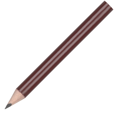 MINI WOOD PENCIL with No Eraser - Burgundy