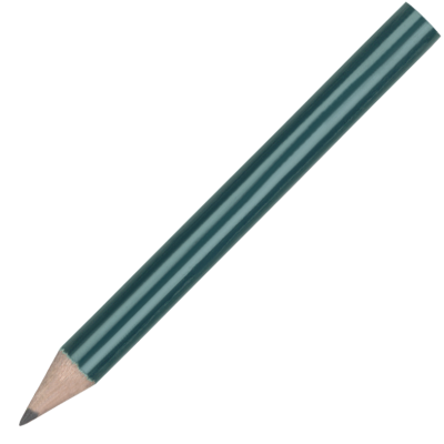 MINI WOOD PENCIL with No Eraser - Green