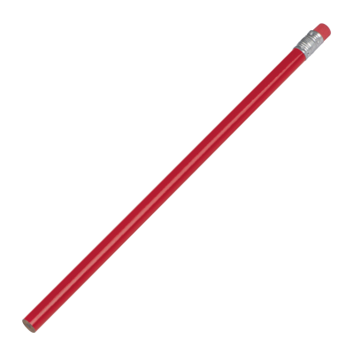 PENCIL with Rubber in Red