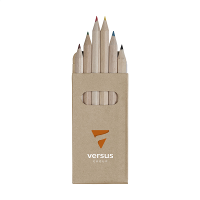 SIXCOLOUR COLOUR PENCIL SET in Wood