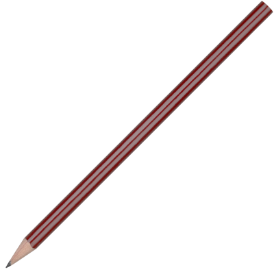 STANDARD WOOD PENCIL with No Eraser - Burgundy