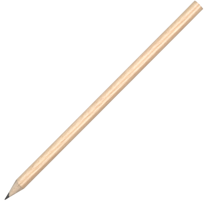 STANDARD WOOD PENCIL with No Eraser - Natural