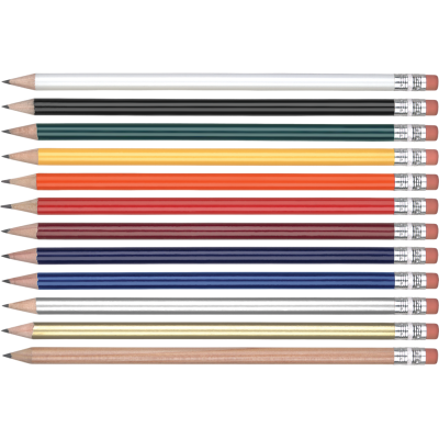 STANDARD WOOD PENCIL with Pink Eraser
