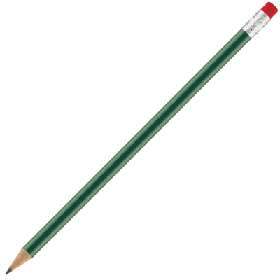 SUPERSAVER PENCIL with Pink Eraser - Green