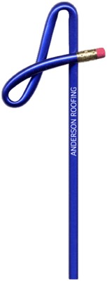 WILD CURVE SHAPE BENTCIL PENCIL with Eraser