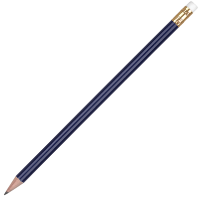 WOOD ORO PENCIL with White Eraser - Blue Unsharpened