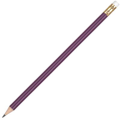 WOOD ORO PENCIL with White Eraser - Purple Unsharpened