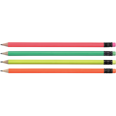 WOOD PENCIL - FLURORESCENT COLOURS