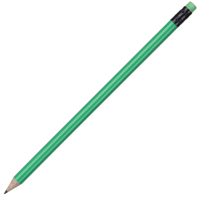 WOOD PENCIL - FLURORESCENT GREEN