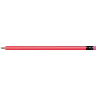 WOOD PENCIL - FLURORESCENT PINK