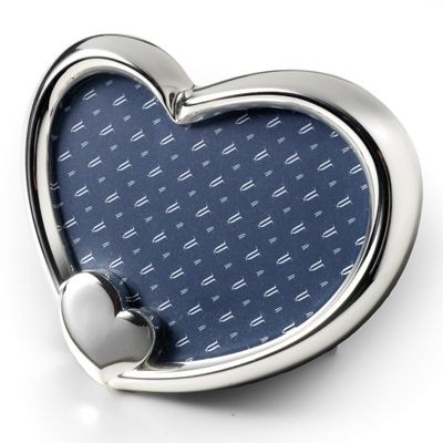 HEART METAL PHOTO FRAME in Silver