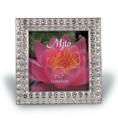 METAL PHOTO FRAME with Crystals