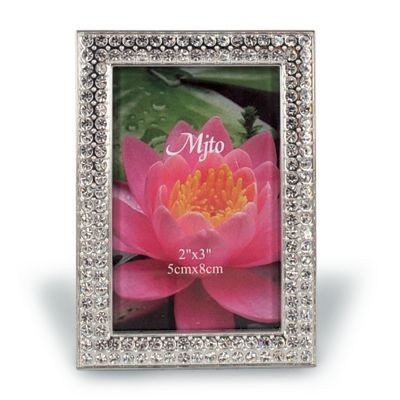 METAL PHOTO FRAME with Crystals