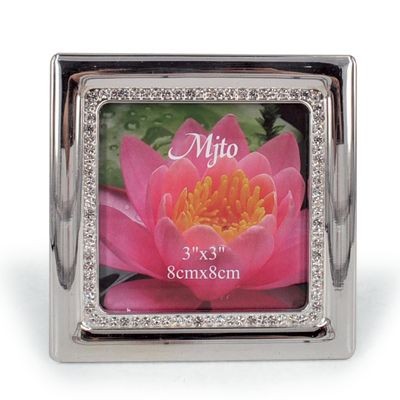 METAL PHOTO FRAME with Crystals