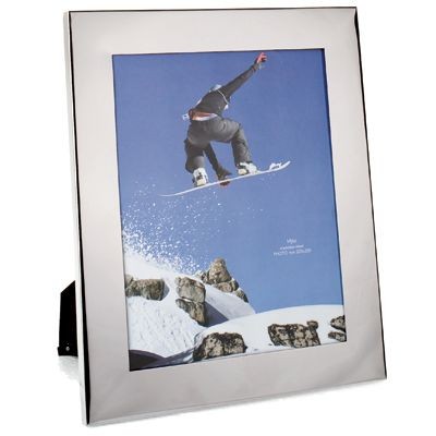 PHOTO FRAME in Silver Stainless Steel Metal