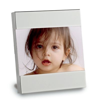 PHOTO FRAME in Silver Stainless Steel Metal