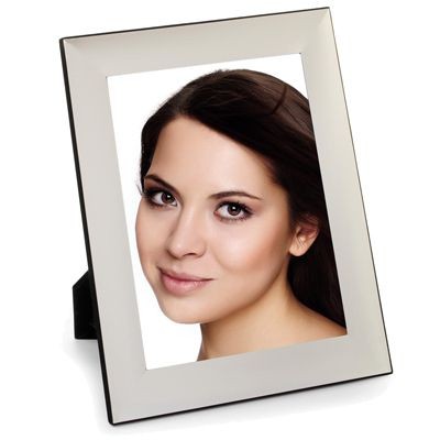 SILVER PLATED METAL PHOTO FRAME
