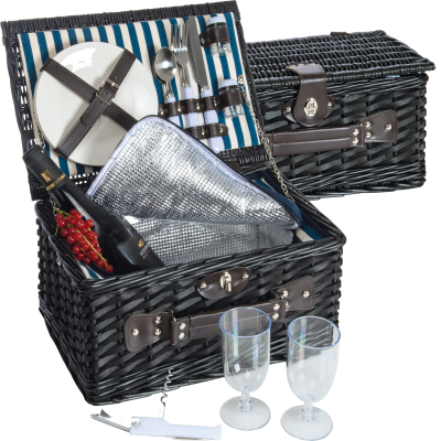 PICNIC BASKET RIVA DEL GARDA in Black 