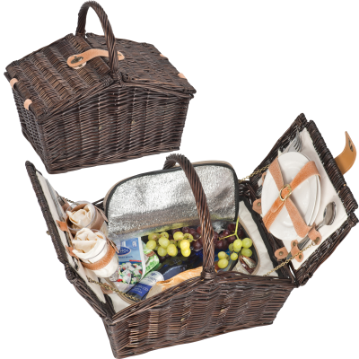 PICNIC BASKET SET in Brown