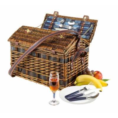 WILLOW PICNIC BASKET SUMMERTIME FOR 4 PEOPLE