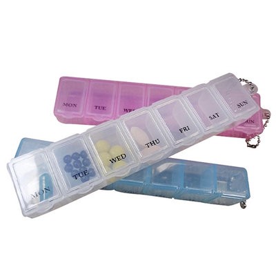 PORTABLE WEEKLY PILL CASE