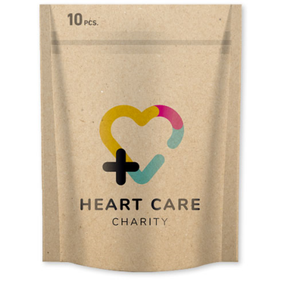 10-PIECES PLASTER PACK with Full Colour Printed Paper Pouch