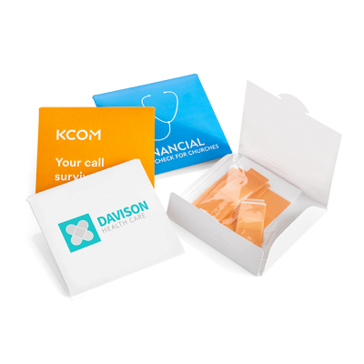 10 PLAIN PLASTER PACK in a Printed Sleeve