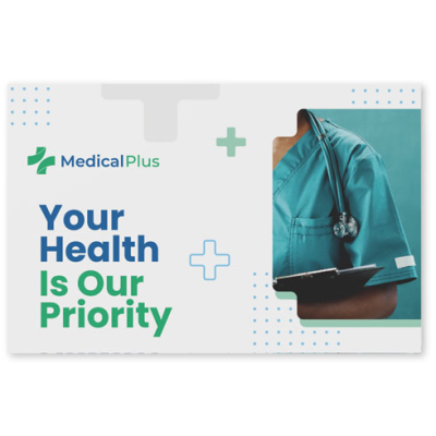 3-PIECES PLASTER PACK with Full Colour Printed Mini Paper Envelope